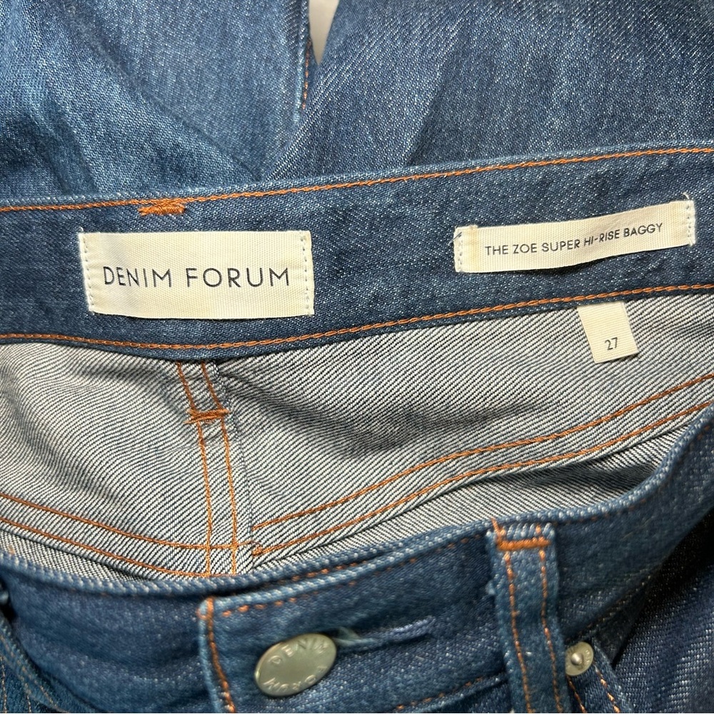 Aritzia Denim Forum The Zoe Super Hi-Rise Baggy Blue Size 27 - Picture 10 of 14
